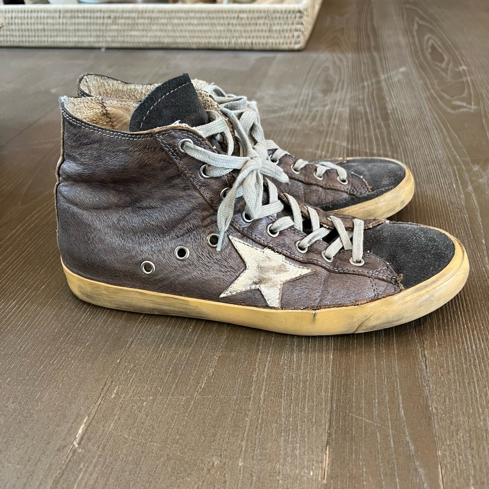 Golden Goose Francy Hi-tops. Size 40